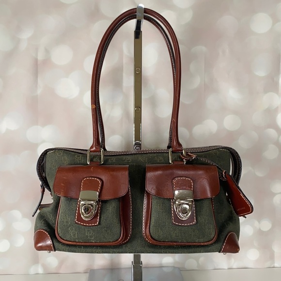 VINTAGE DOONEY & BOURKE Green & Brown Leather